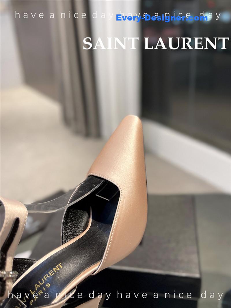 Y51 fanny crepe satin slingback pumps