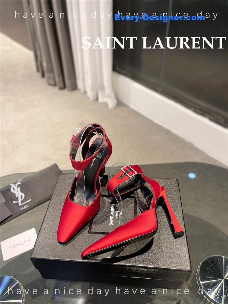 Y51 fanny crepe satin slingback pumps