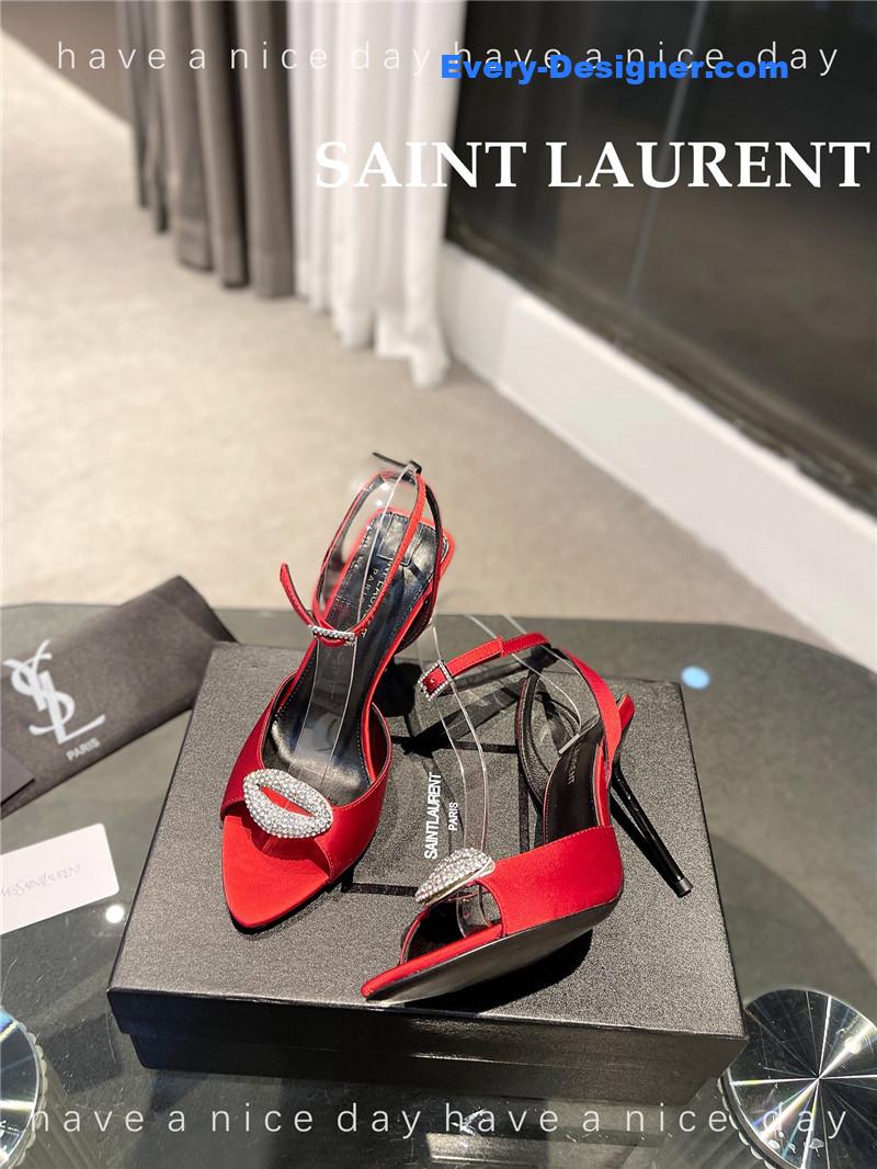 Y51 pointed crepe satin slingback pumps