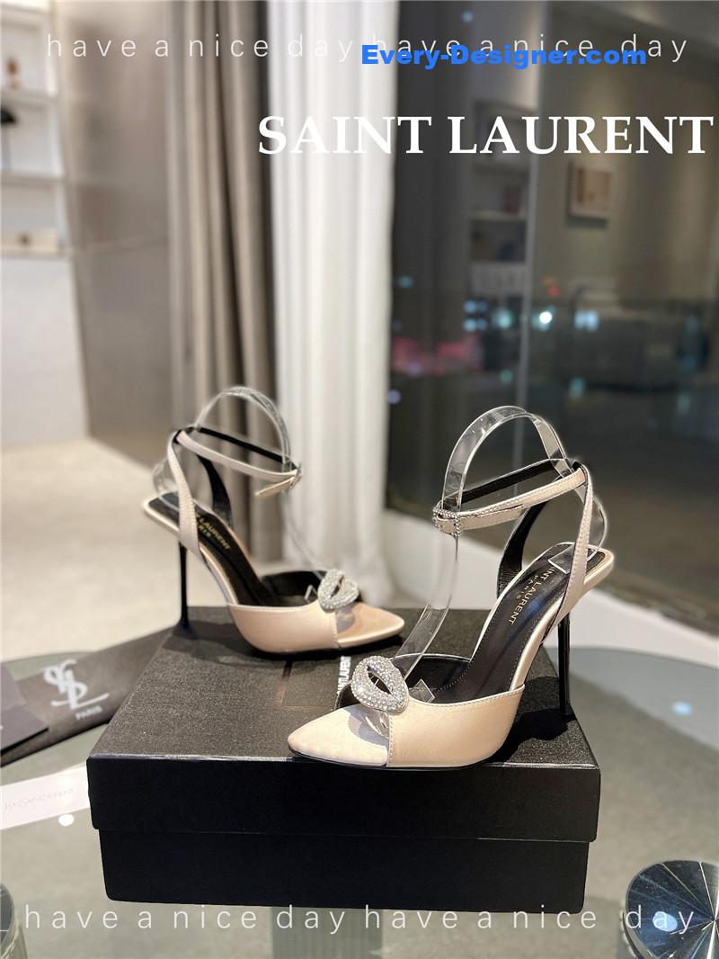 Y51 pointed crepe satin slingback pumps