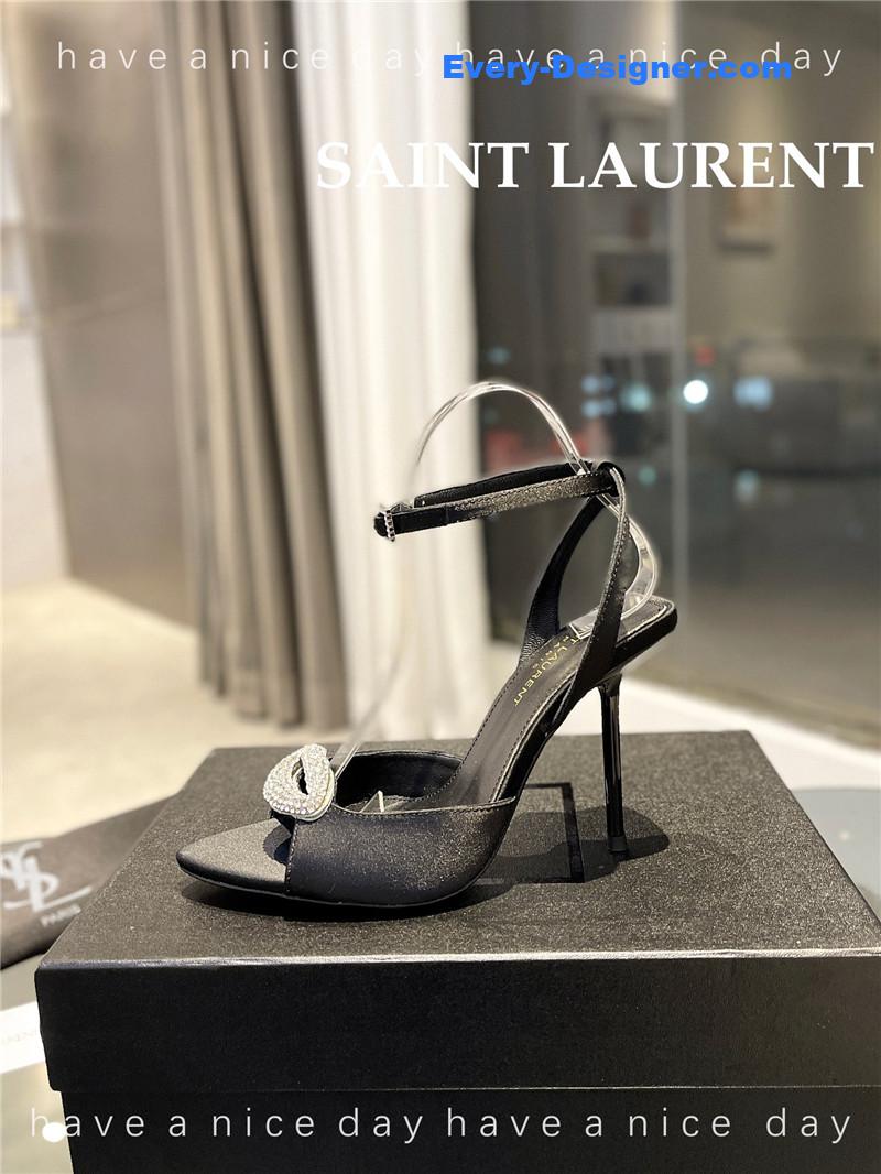 Y51 pointed crepe satin slingback pumps