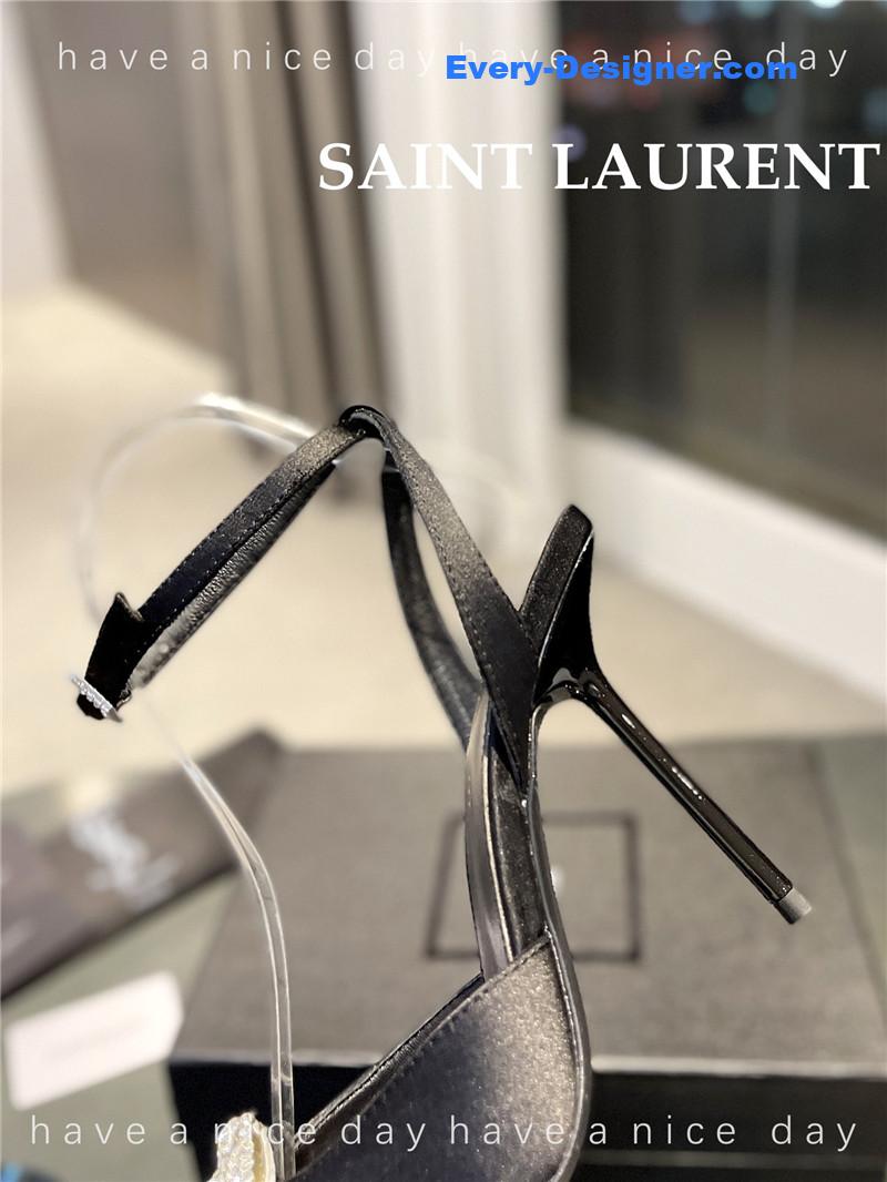 Y51 pointed crepe satin slingback pumps