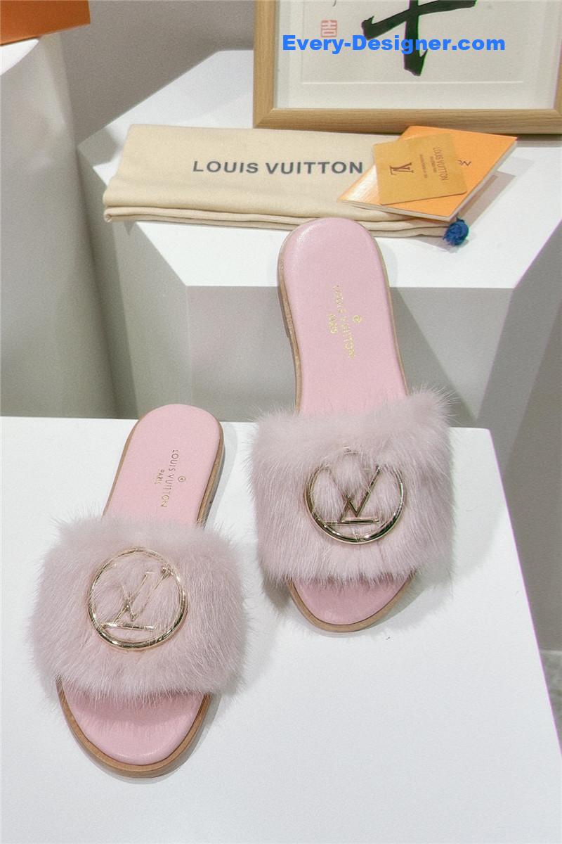 louis vuitton LV flat open toe sandals