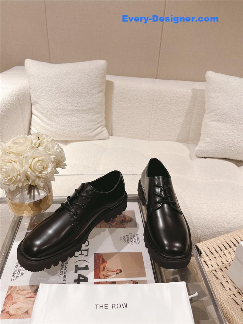 THE ROW Vintage Square Toe Platform Shoes