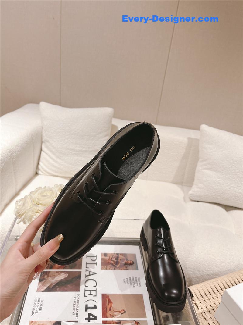 THE ROW Vintage Square Toe Platform Shoes