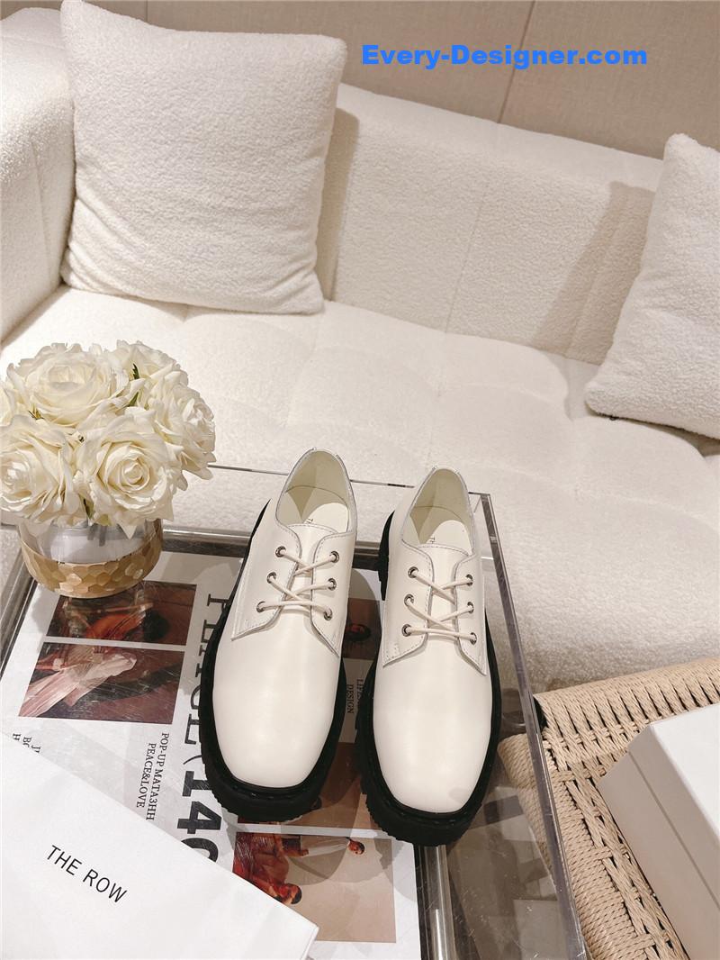 THE ROW Vintage Square Toe Platform Shoes