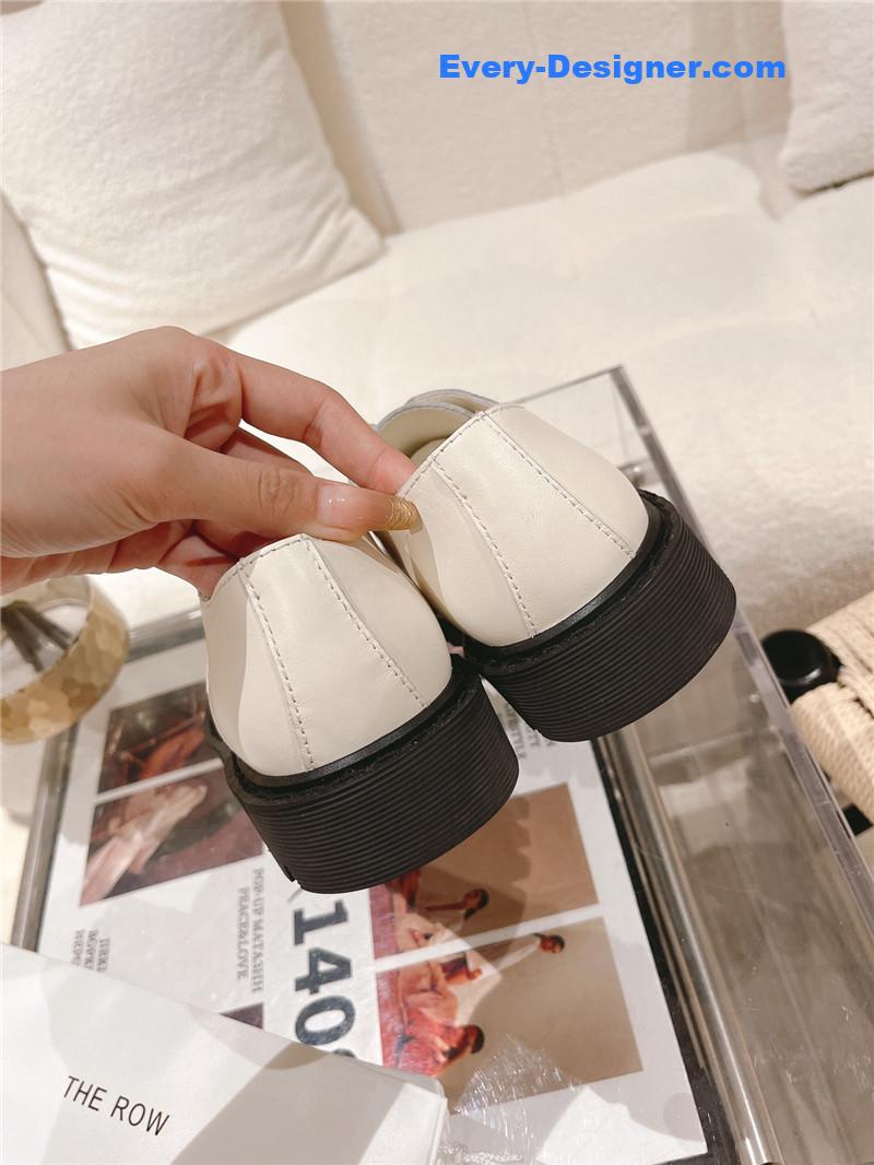 THE ROW Vintage Square Toe Platform Shoes