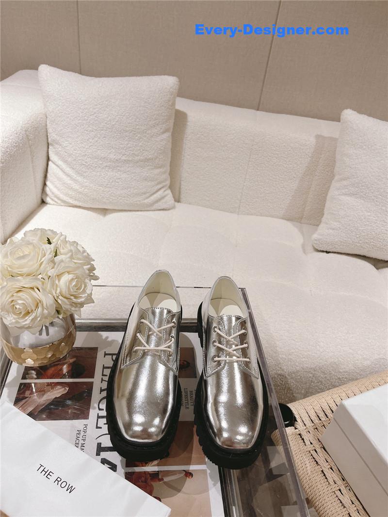 THE ROW Vintage Square Toe Platform Shoes