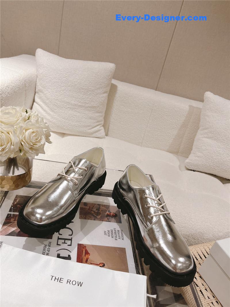 THE ROW Vintage Square Toe Platform Shoes