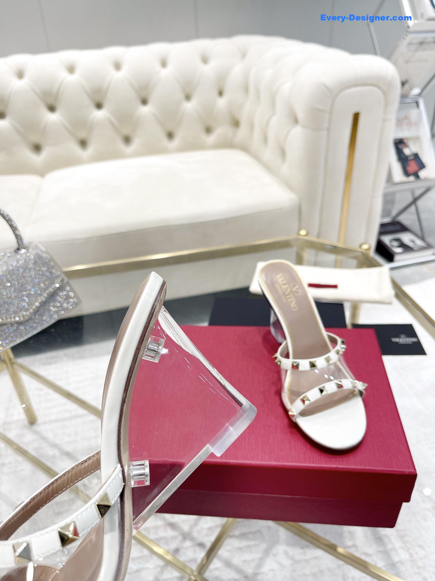 Va1e*ntin0 new high-heeled half slippers