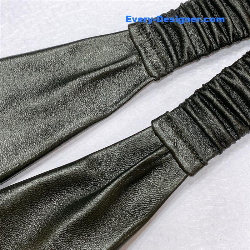 Ch**el smooth Ch**el brass buckle sheepskin elastic belt