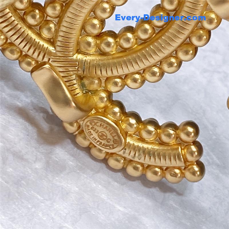 Ch**el smooth Ch**el brass buckle sheepskin elastic belt