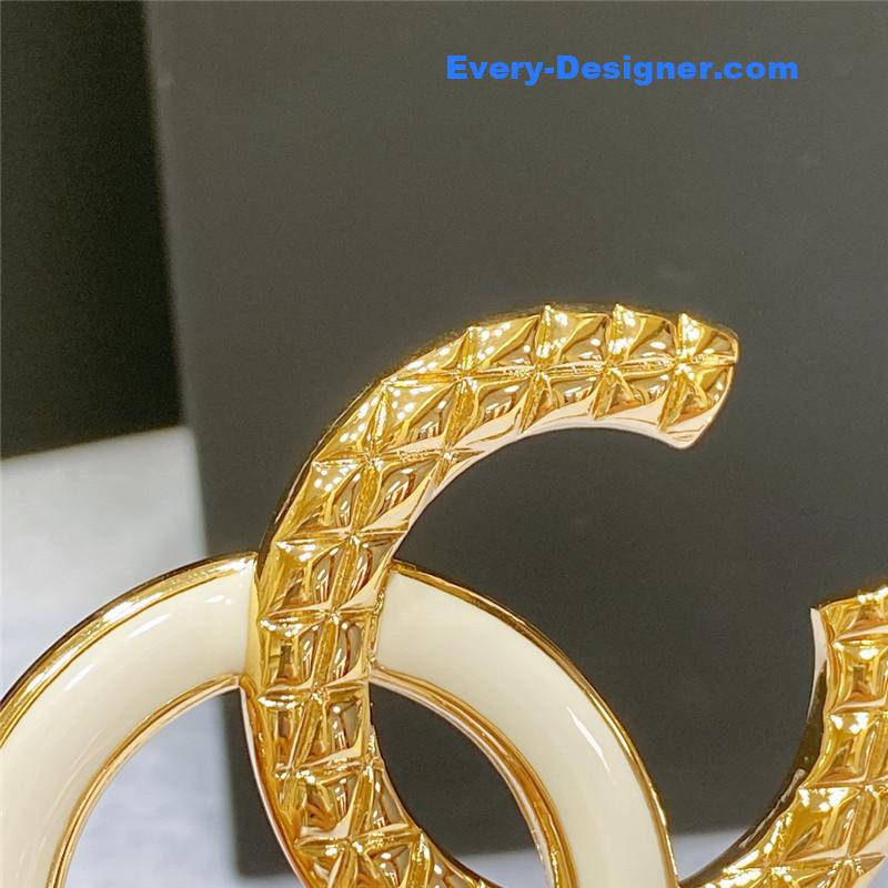 Ch**el smooth Ch**el brass buckle sheepskin elastic belt