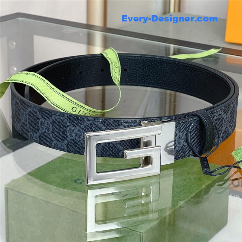 Gvc*1 square g buckle reversible belt
