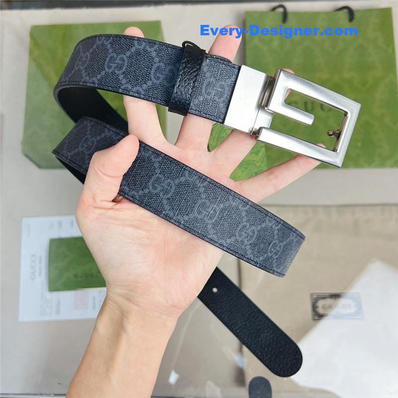Gvc*1 square g buckle reversible belt