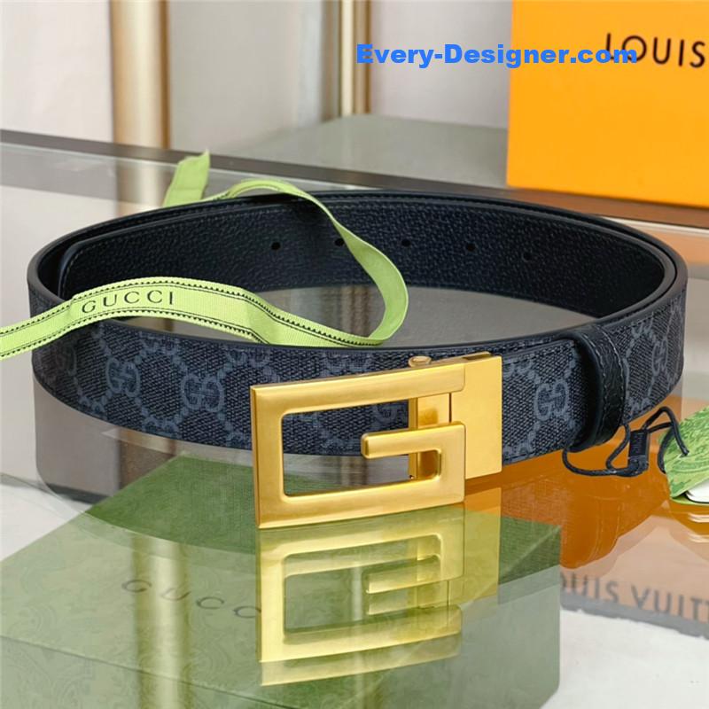 Gvc*1 square g buckle reversible belt