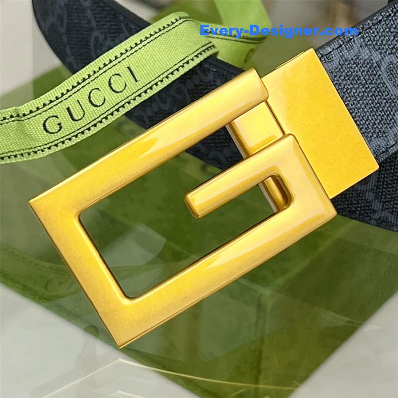 Gvc*1 square g buckle reversible belt