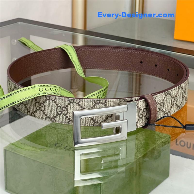 Gvc*1 square g buckle reversible belt