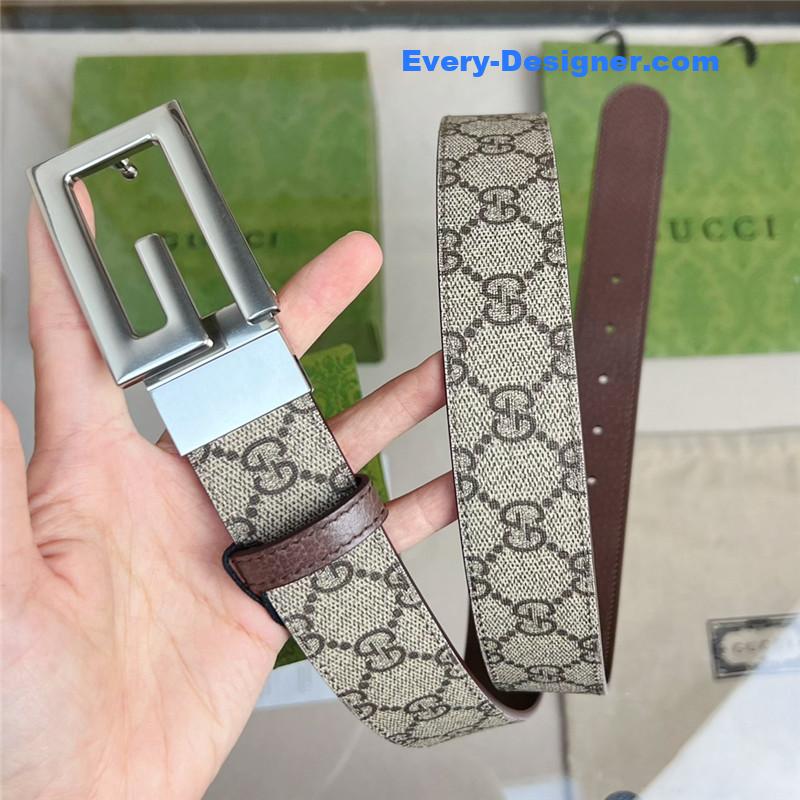 Gvc*1 square g buckle reversible belt
