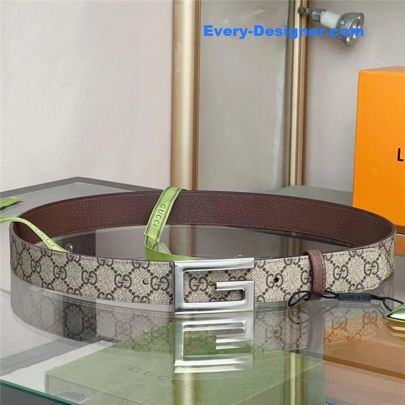 Gucci square G buckle reversible belt