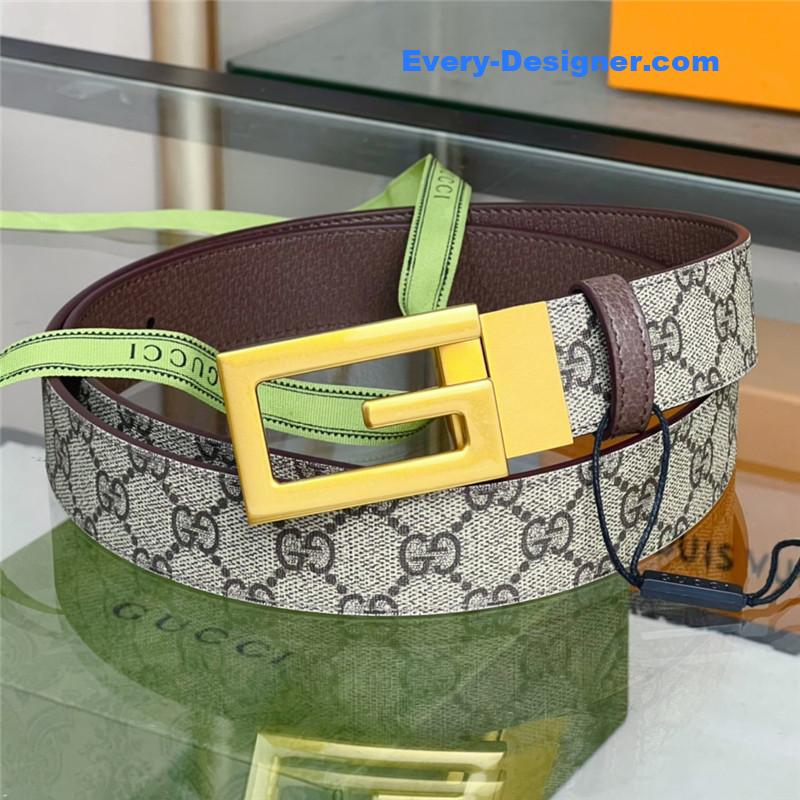 Gvc*1 square g buckle reversible belt