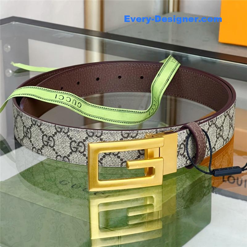 Gvc*1 square g buckle reversible belt