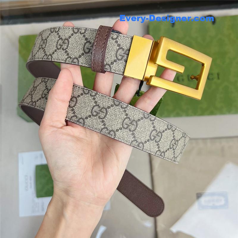 Gvc*1 square g buckle reversible belt