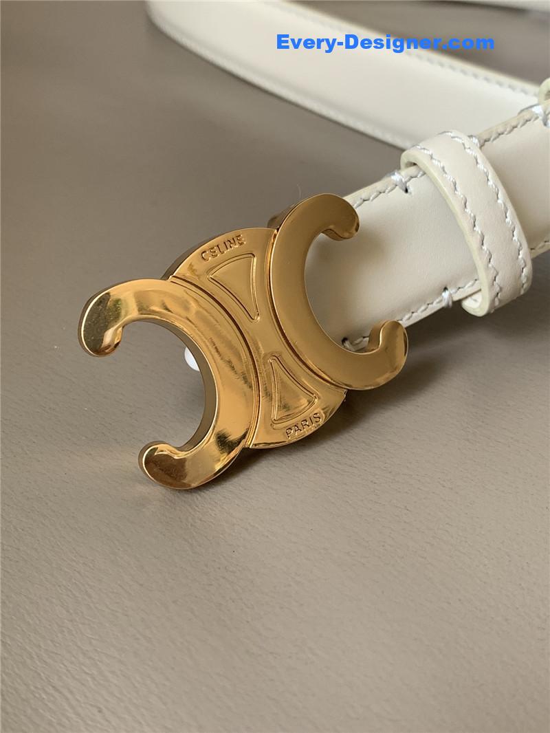 celine reversible belt in original smooth calfskin