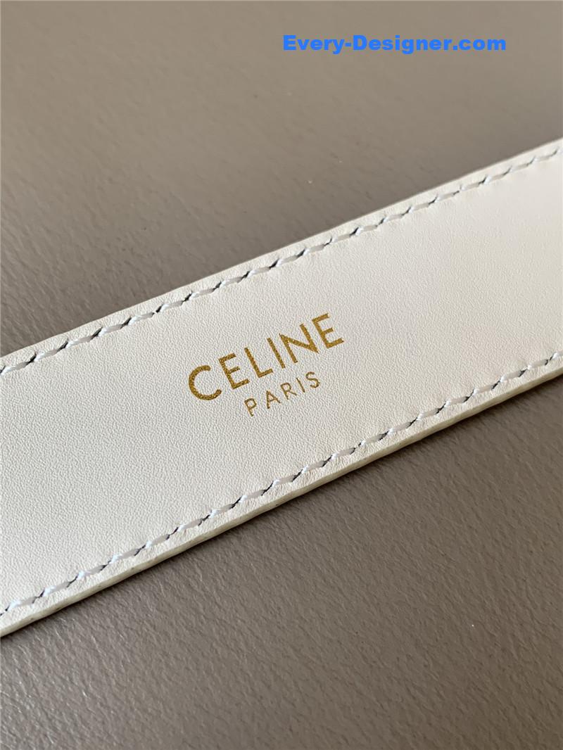 celine reversible belt in original smooth calfskin