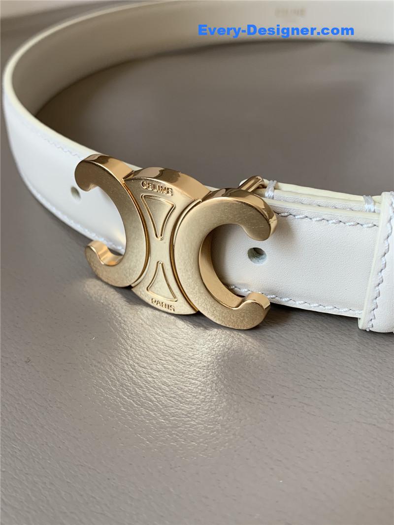 celine reversible belt in original smooth calfskin