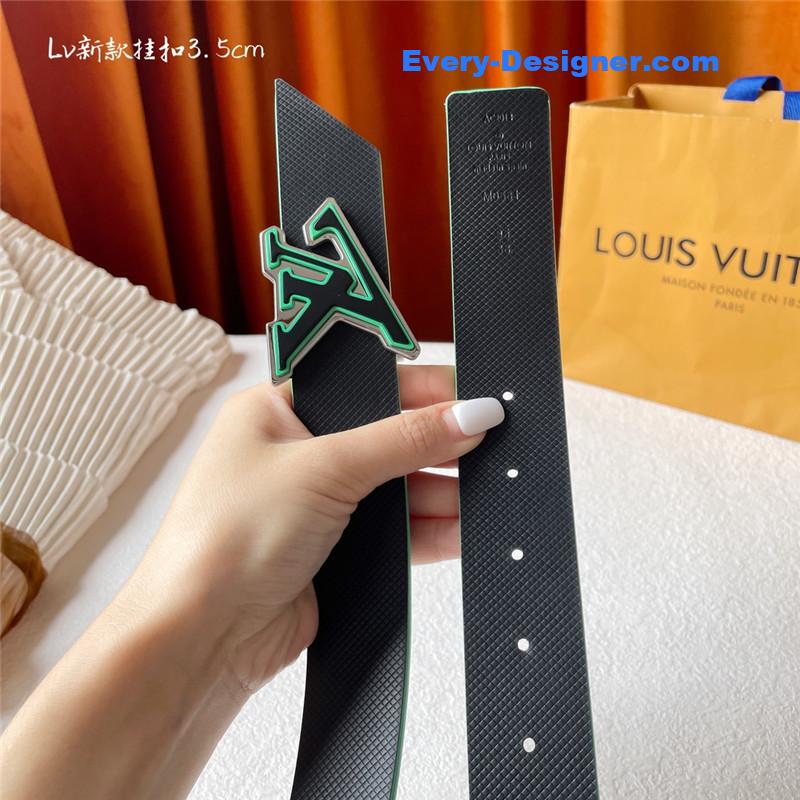 l0vis Vvtt0n lv black plain weave bottom belt