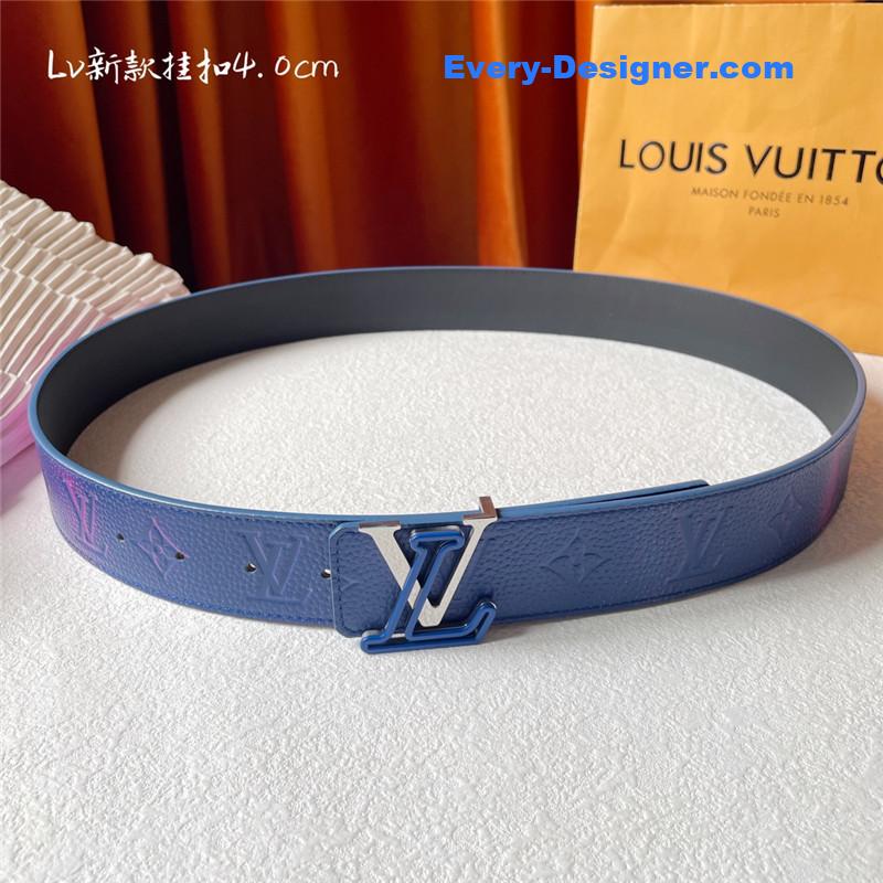 louis vuitton LV classic print with black plain bottom belt