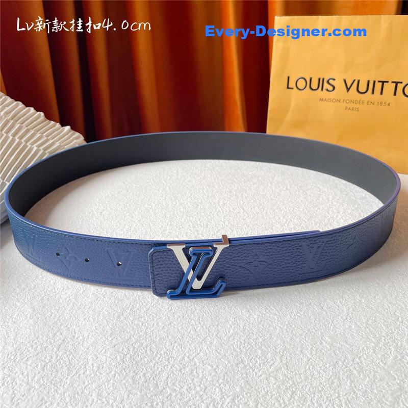 louis vuitton LV classic print with black plain bottom belt