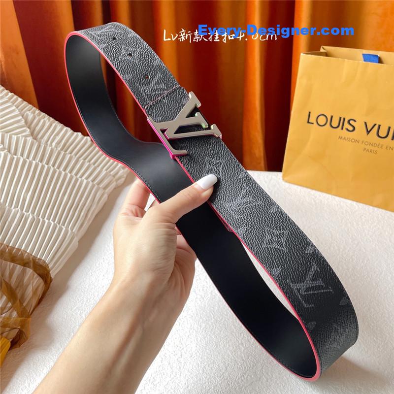 l0vis Vvtt0n lv classic print with black plain bottom belt