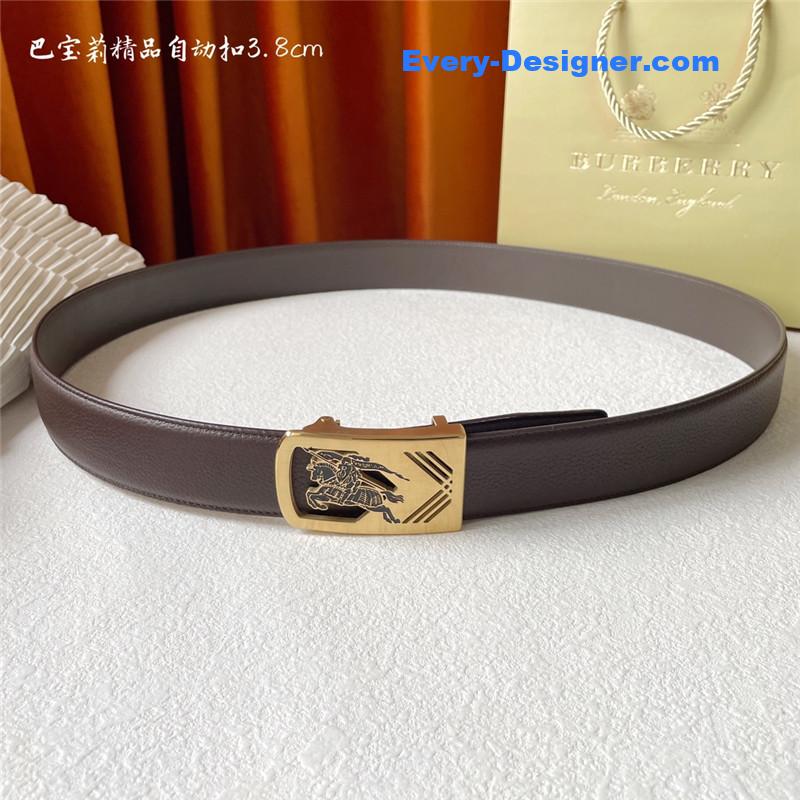 Burberry Pebbled Calfskin Belt