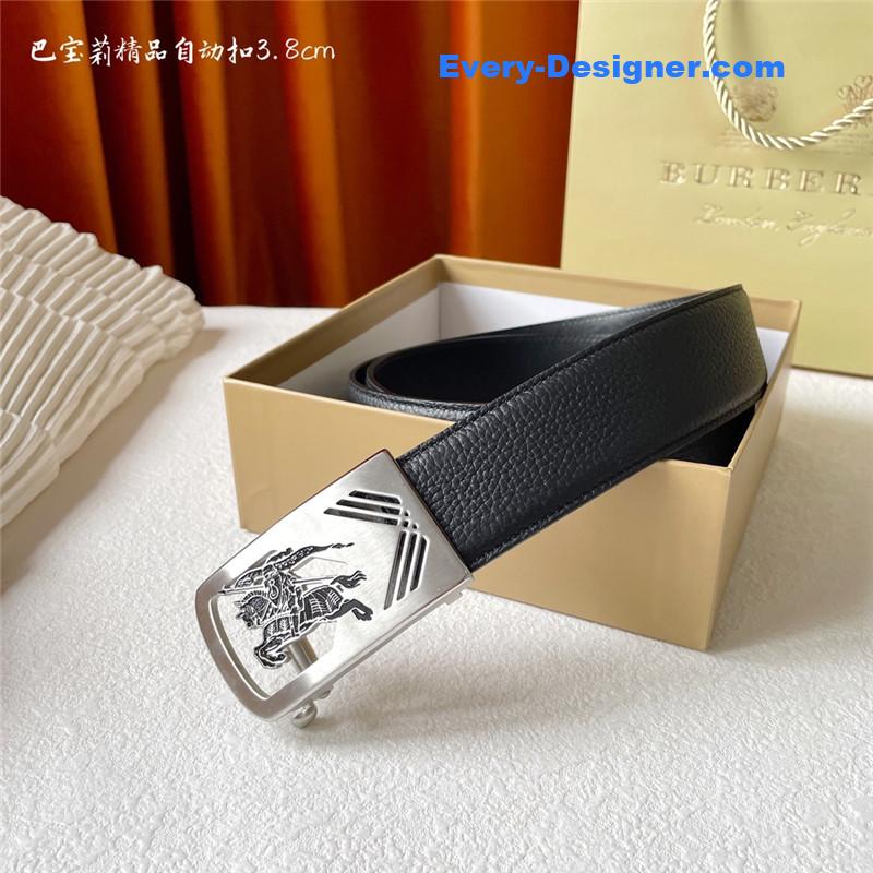 Bv*b*rry pebbled calfskin belt