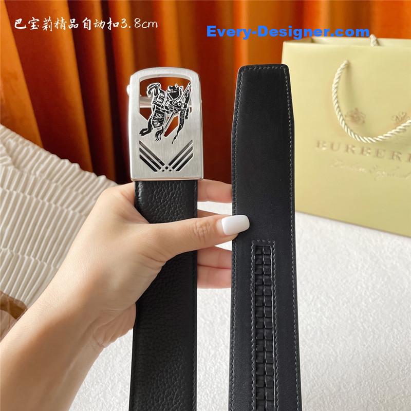 Bv*b*rry pebbled calfskin belt