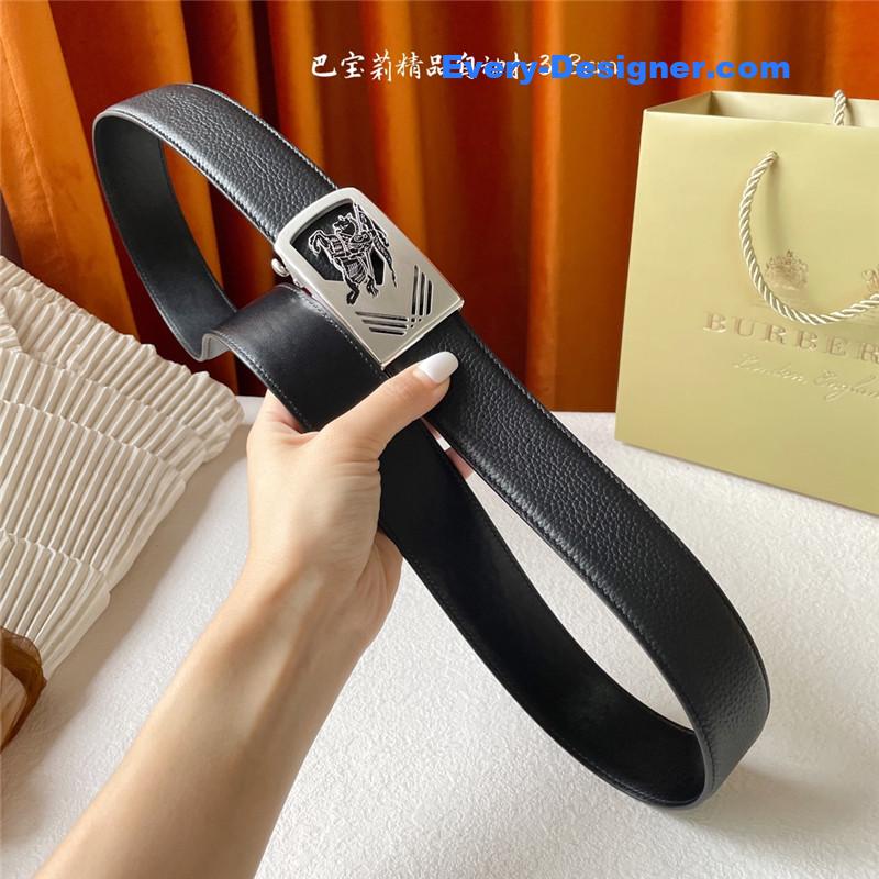 Bv*b*rry pebbled calfskin belt