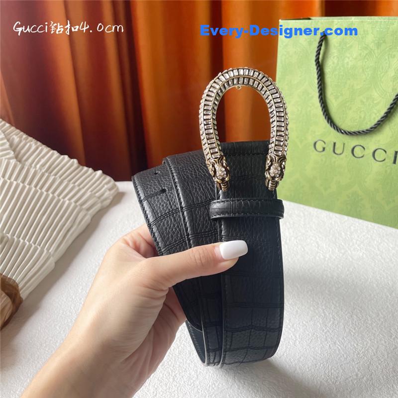 Gvc*1 buckskin calfskin belt