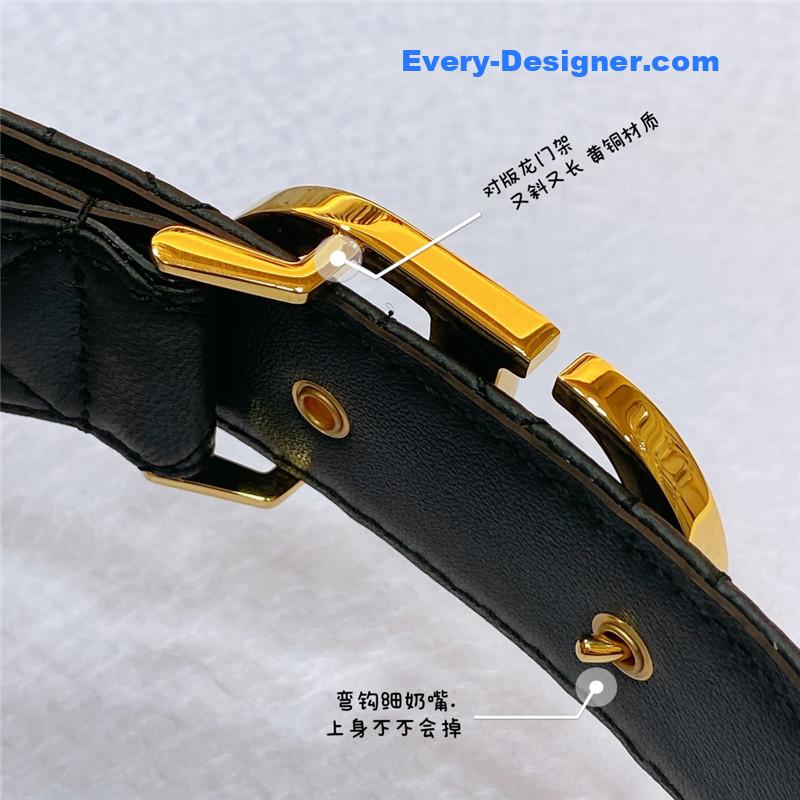 D10r new rhombic sheepskin belt