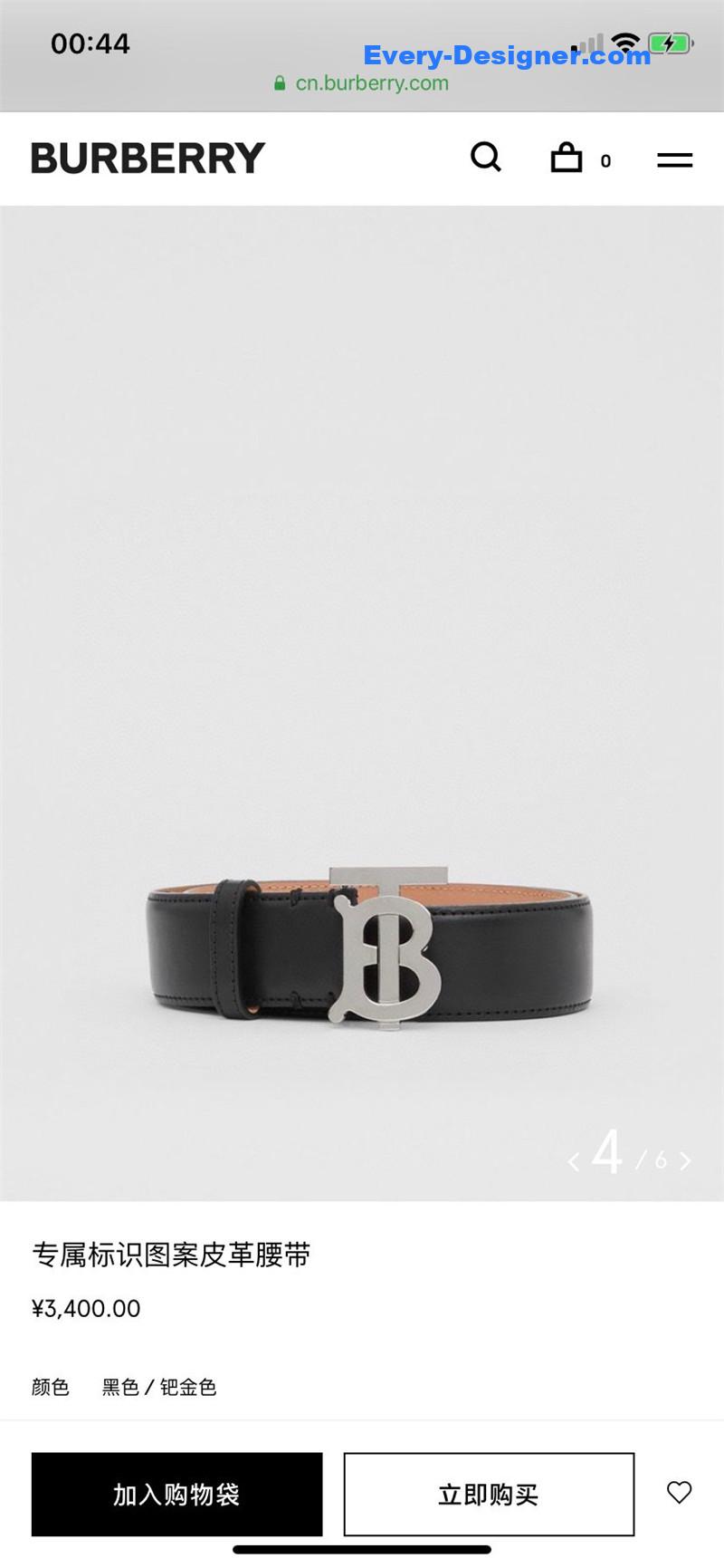 Bv*b*rry simple casual belt