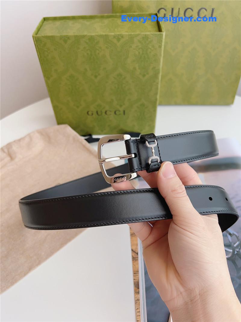 Gvc*1 print embossed leather belt