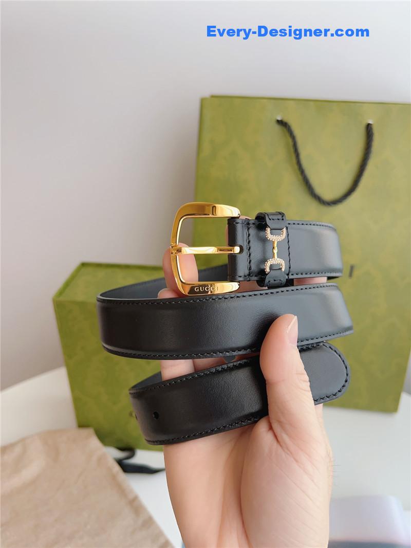 Gvc*1 print embossed leather belt