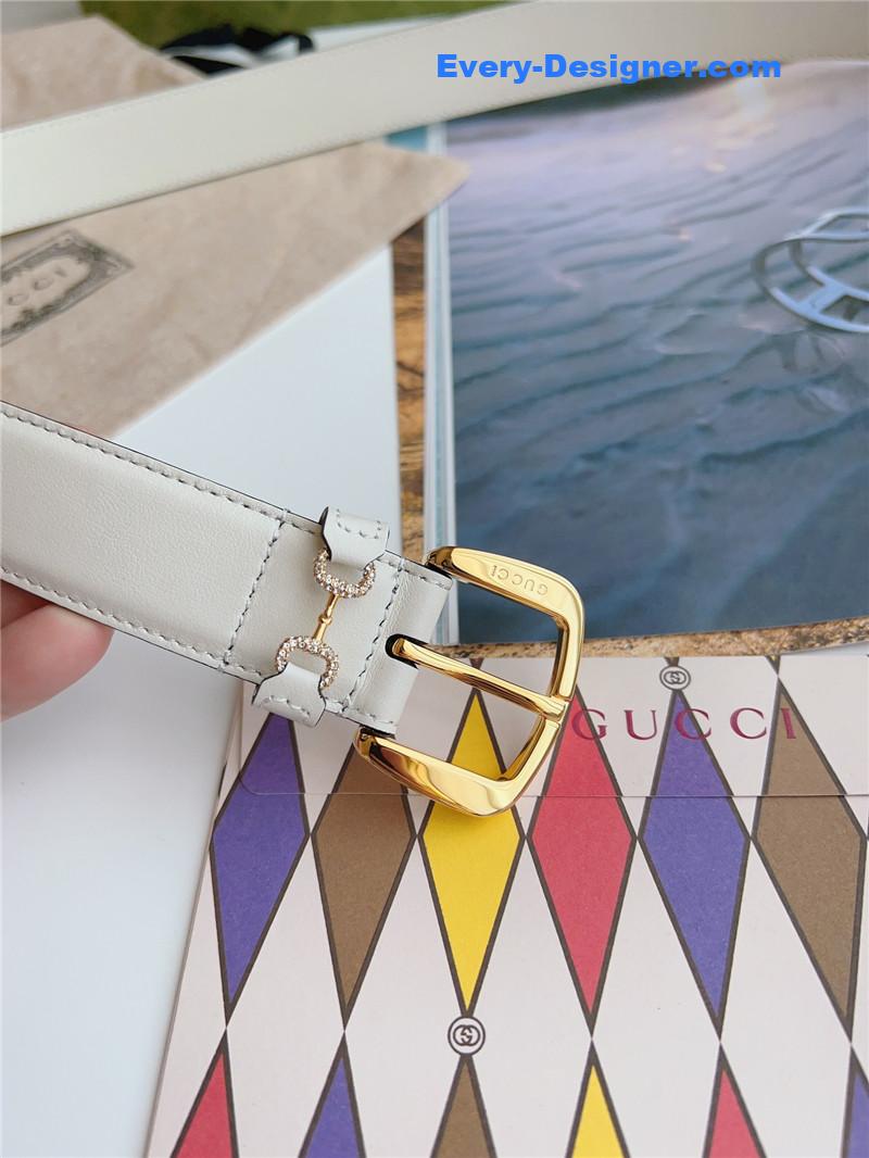 Gvc*1 print embossed leather belt