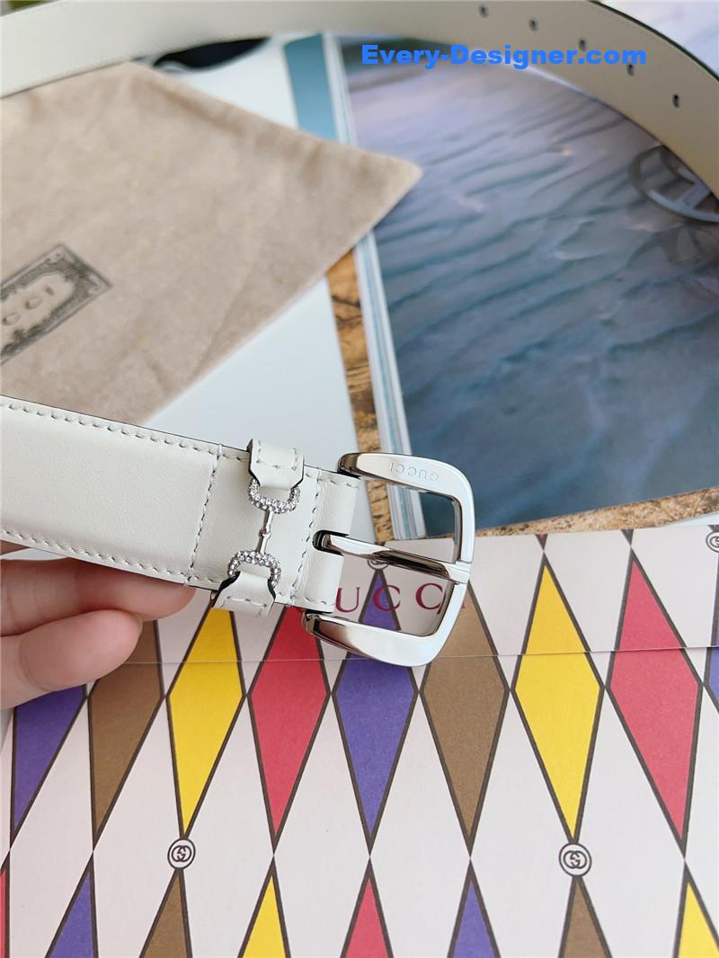 Gvc*1 print embossed leather belt