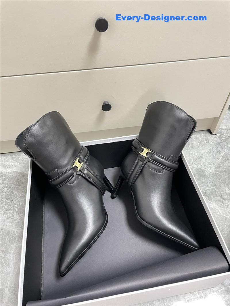 Ce1i*e autumn and winter new retro arc de triomphe ankle boots