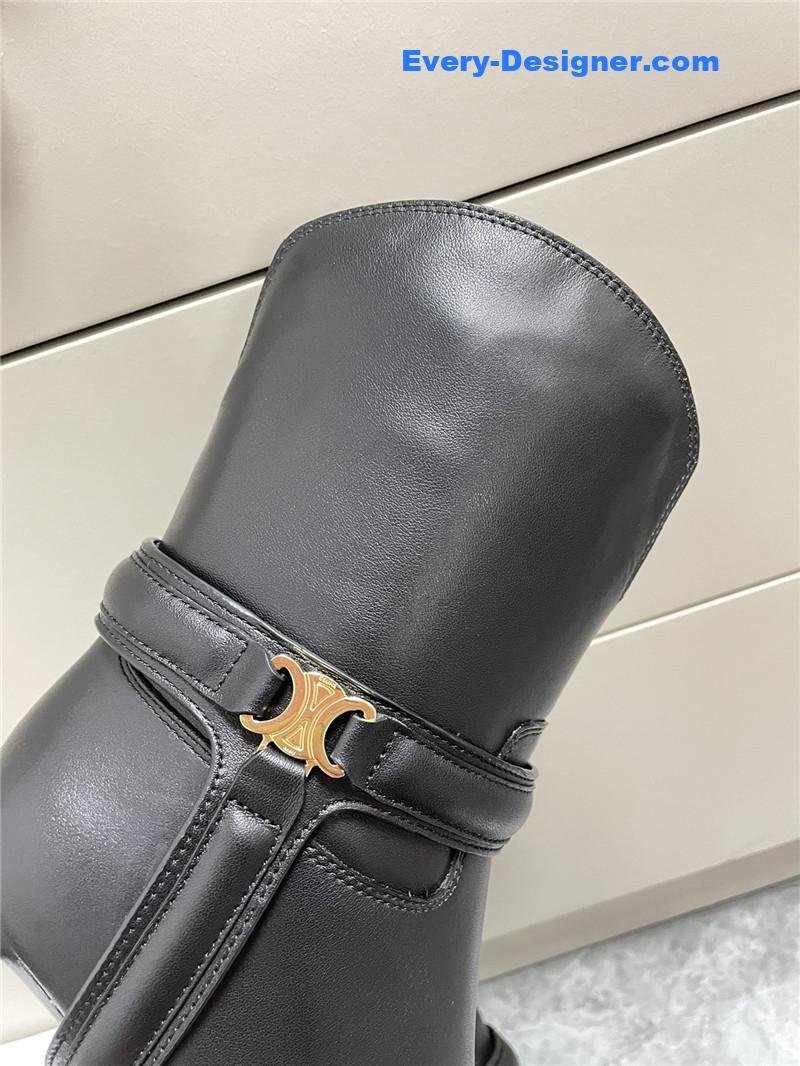 Ce1i*e autumn and winter new retro arc de triomphe ankle boots