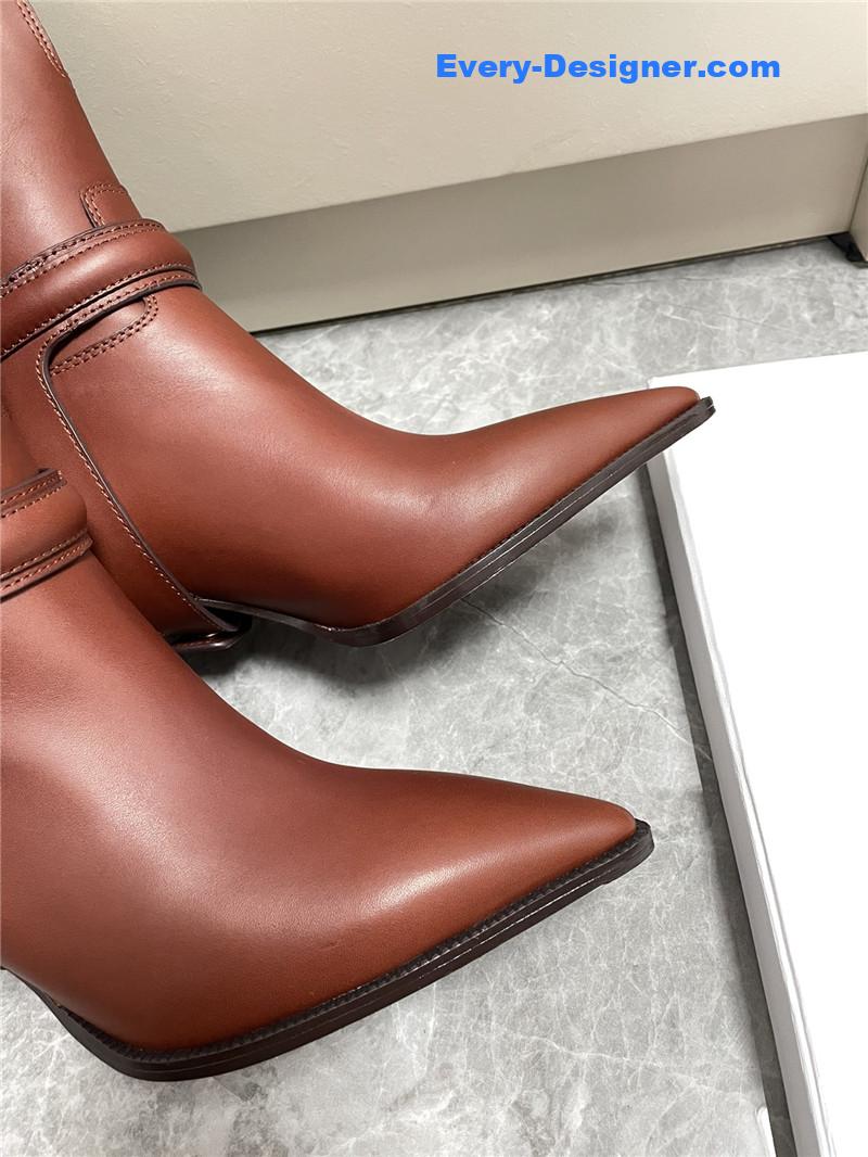 Ce1i*e autumn and winter new retro arc de triomphe ankle boots