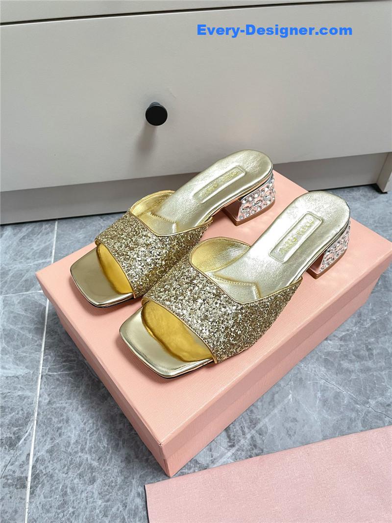 miumiu new crystal slippers