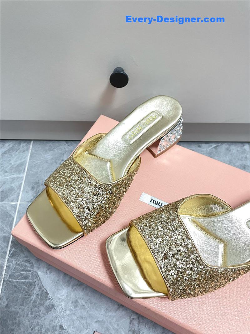 miumiu new crystal slippers
